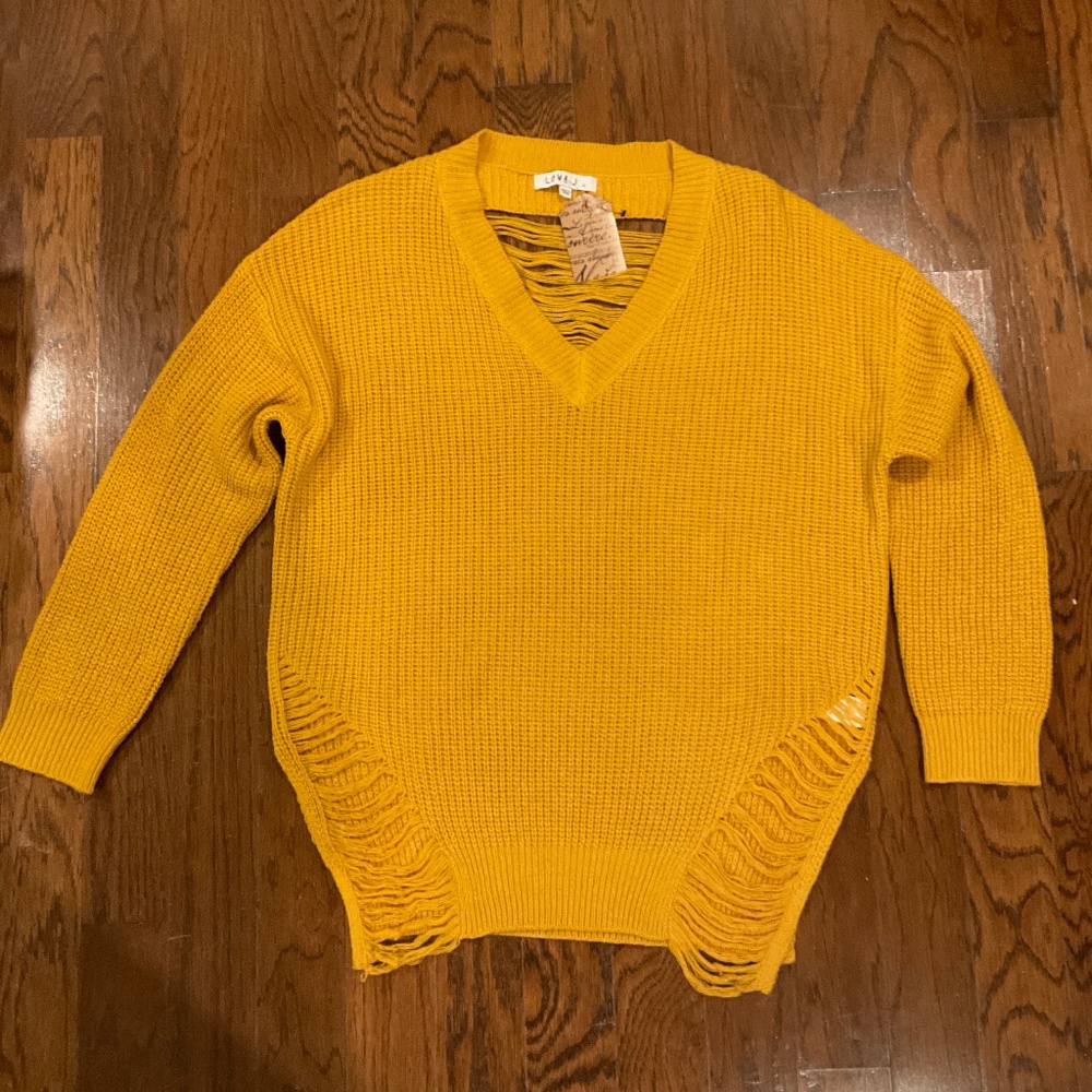Distressed Style Sweater
